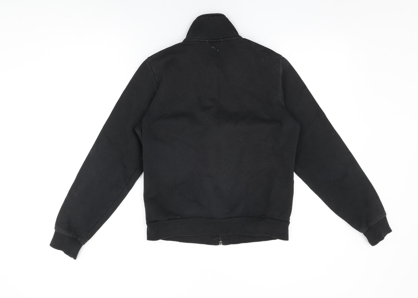 PUMA Womens Black Cotton Full Zip Sweatshirt Size 10 Zip