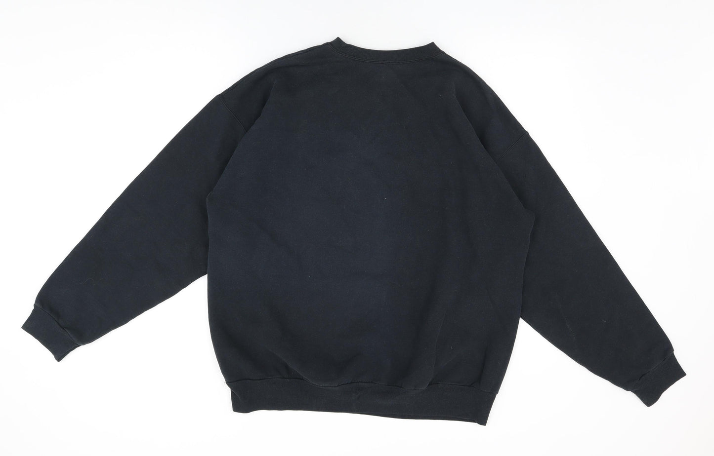 Hanes Mens Black Cotton Pullover Sweatshirt Size L - Muir Woods