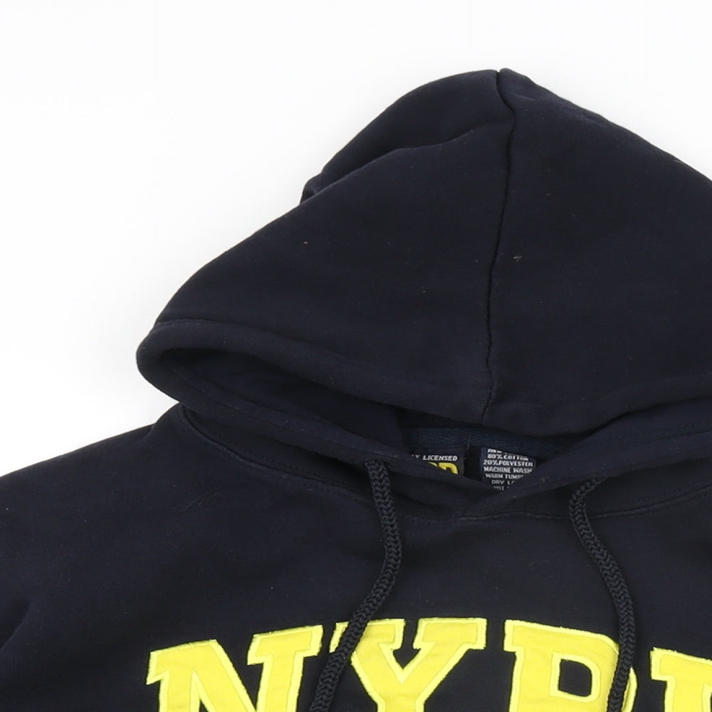 NYPD Womens Blue Cotton Pullover Hoodie Size M Pullover - Police Department