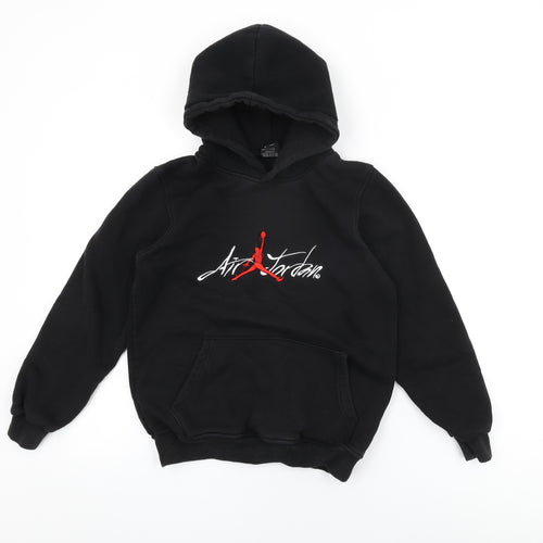 Air Jordan Boys Black Cotton Pullover Hoodie Size 11 Years Pullover