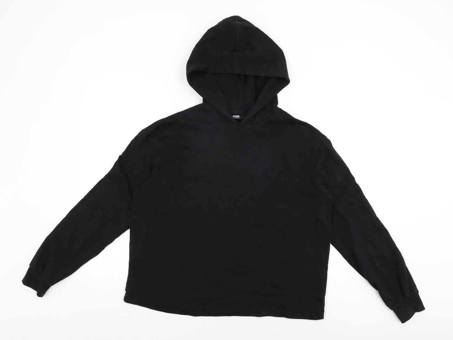 Cropp Eco Aware Womens Black Cotton Pullover Hoodie Size L Pullover