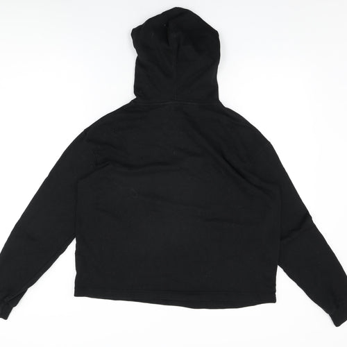 Cropp Eco Aware Womens Black Cotton Pullover Hoodie Size L Pullover