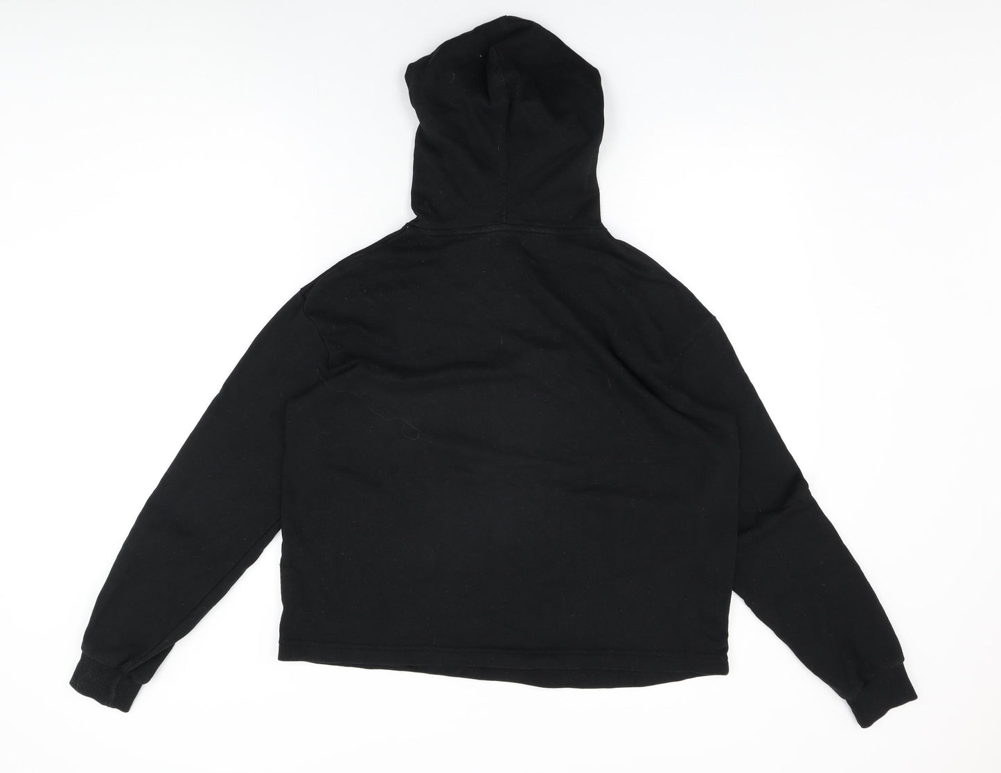 Cropp Eco Aware Womens Black Cotton Pullover Hoodie Size L Pullover