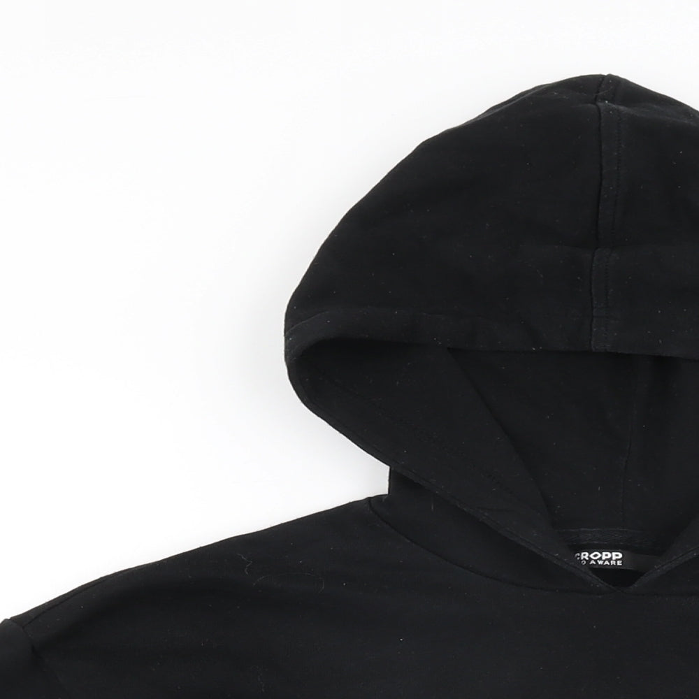 Cropp Eco Aware Womens Black Cotton Pullover Hoodie Size L Pullover