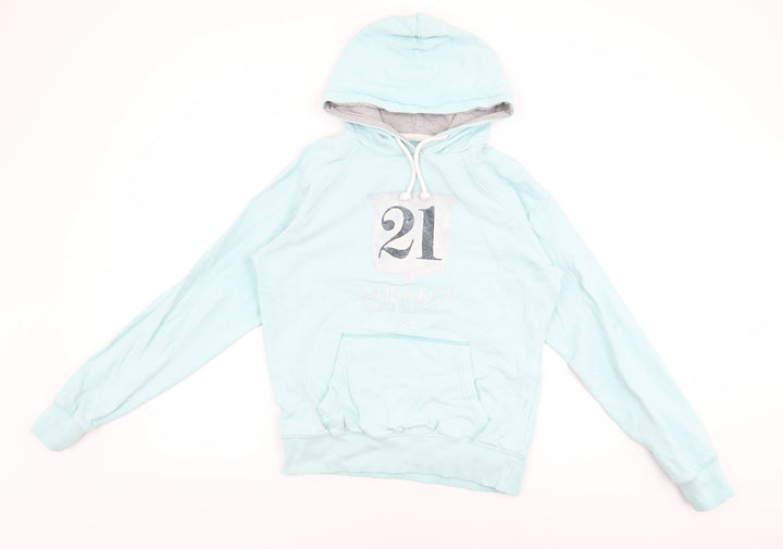 Quba & Co Womens Blue Cotton Pullover Hoodie Size 6 Pullover - British Sailmakers