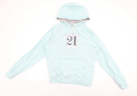 Quba & Co Womens Blue Cotton Pullover Hoodie Size 6 Pullover - British Sailmakers