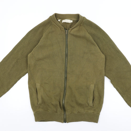 W&B Mens Green Jacket Size M Zip
