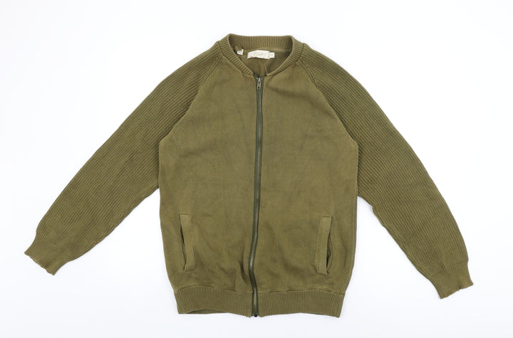 W&B Mens Green Jacket Size M Zip
