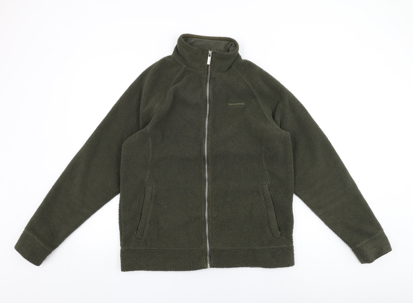 Craghoppers Mens Green Polyester Full Zip Sweatshirt Size M