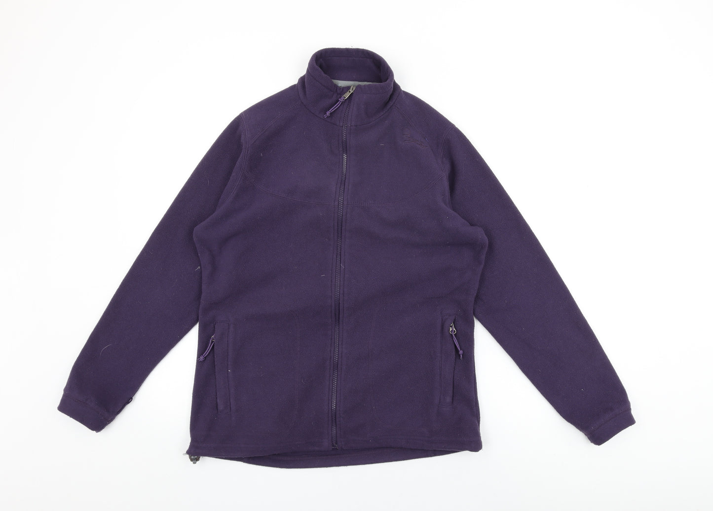 TOG24 Womens Purple Polyester Full Zip Sweatshirt Size 10 Zip - Size 10-12