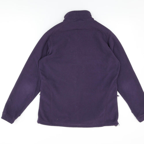 TOG24 Womens Purple Polyester Full Zip Sweatshirt Size 10 Zip - Size 10-12