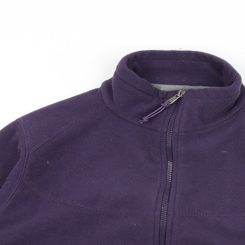 TOG24 Womens Purple Polyester Full Zip Sweatshirt Size 10 Zip - Size 10-12