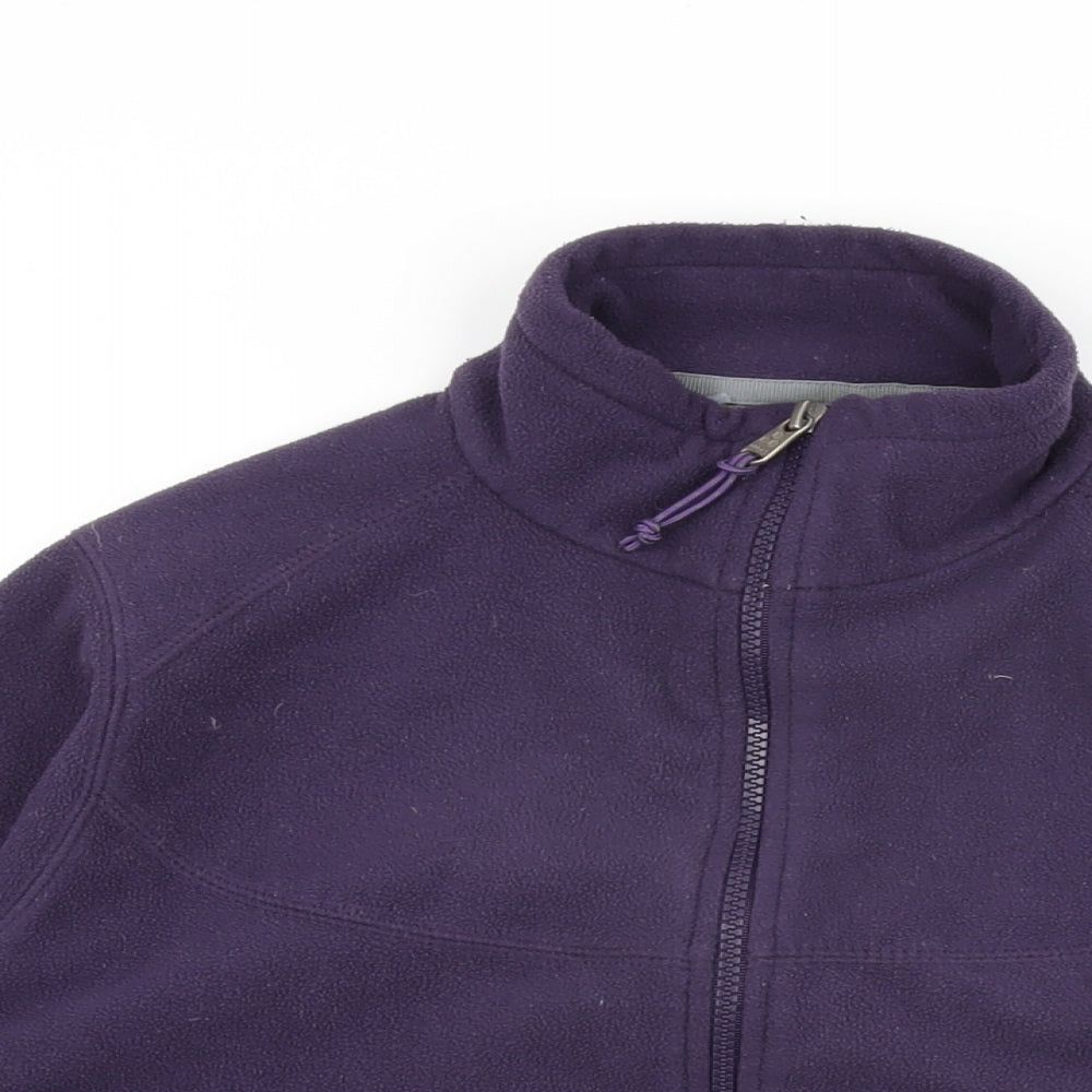 TOG24 Womens Purple Polyester Full Zip Sweatshirt Size 10 Zip - Size 10-12