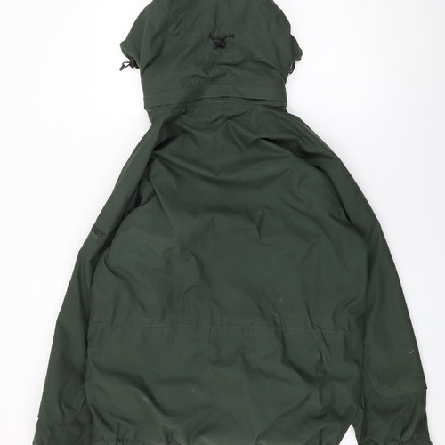 Craghoppers Mens Green Rain Coat Coat Size M Zip