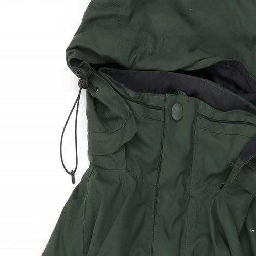 Craghoppers Mens Green Rain Coat Coat Size M Zip