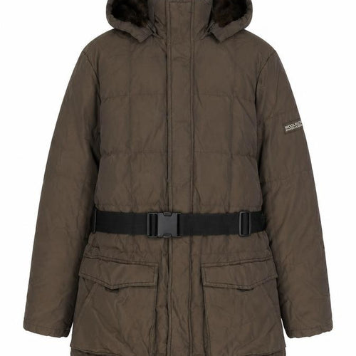 Woolrich Womens Green Overcoat Coat Size M Zip