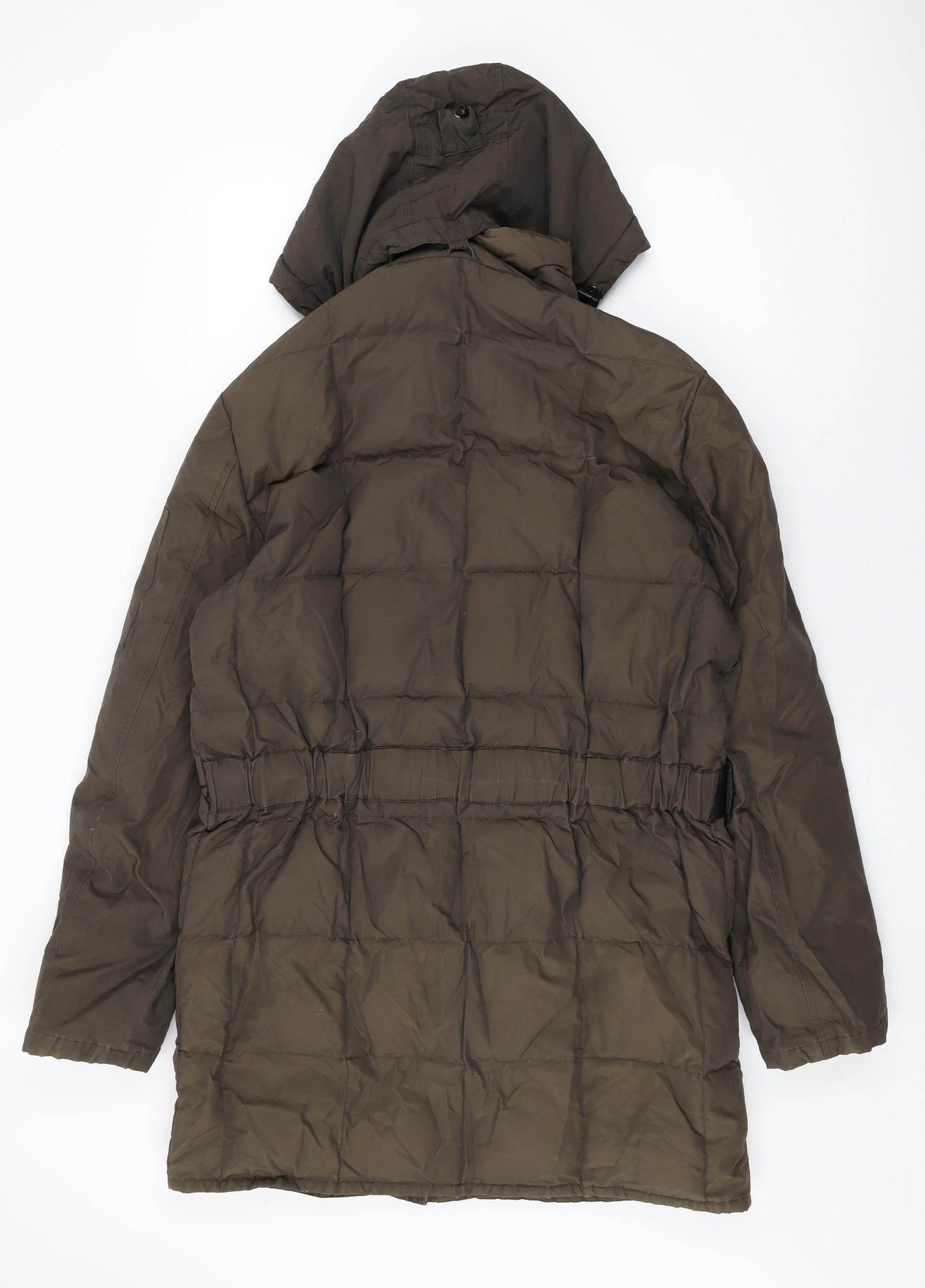 Woolrich Womens Green Overcoat Coat Size M Zip