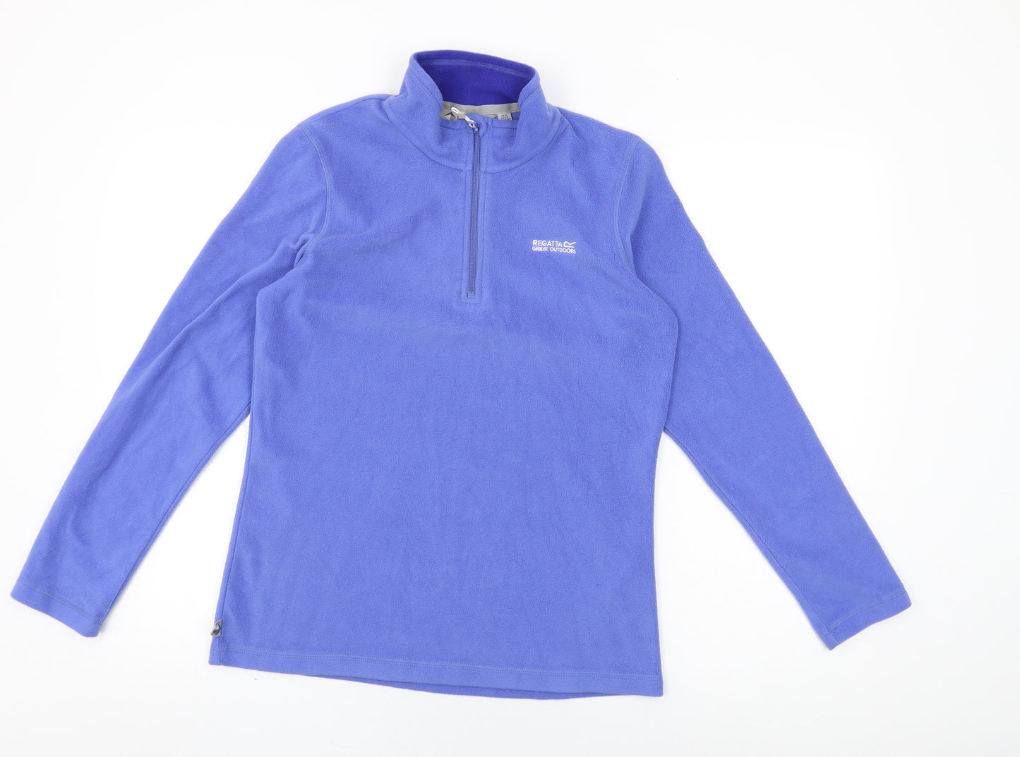 Regatta Womens Blue Polyester Pullover Sweatshirt Size 8 Zip