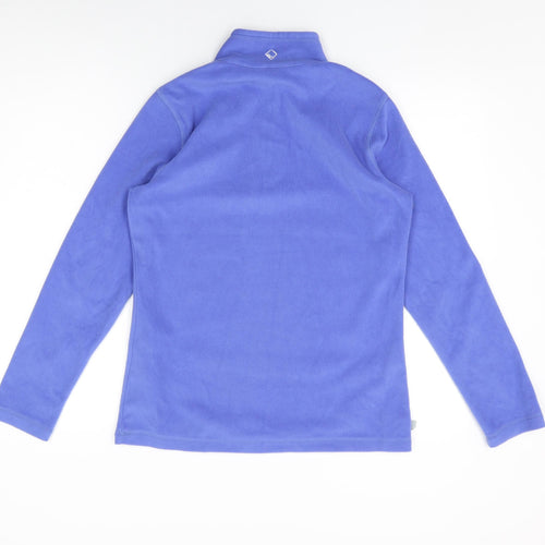 Regatta Womens Blue Polyester Pullover Sweatshirt Size 8 Zip