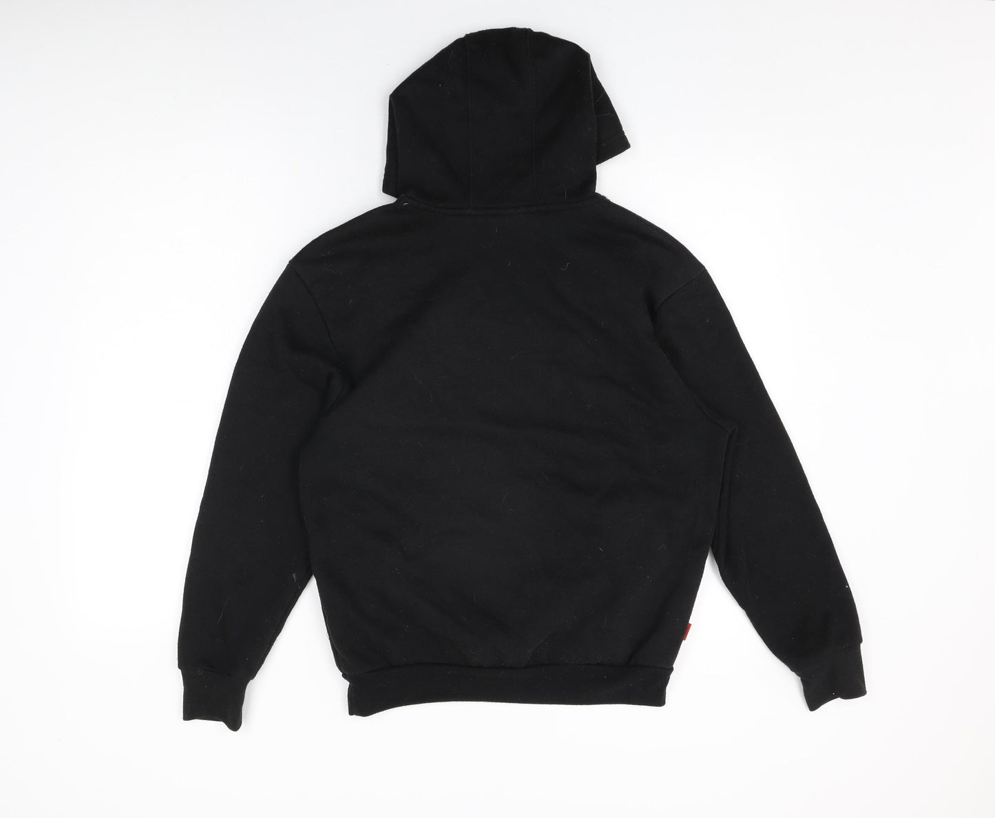 Slazenger Boys Black Cotton Pullover Hoodie Size 13 Years Pullover