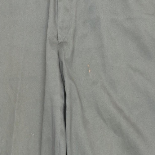 Lands' End Mens Green Polyester Chino Trousers Size 40 in L32 in Regular Zip