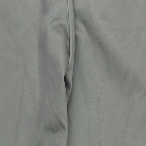 Lands' End Mens Green Polyester Chino Trousers Size 40 in L32 in Regular Zip