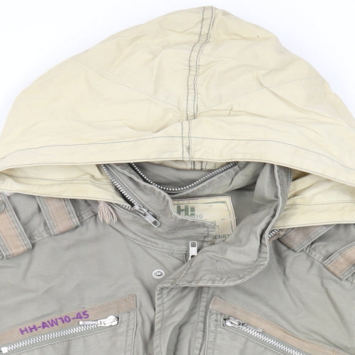 Debenhams Womens Green Jacket Size 10 Zip - Hooded Lightweight
