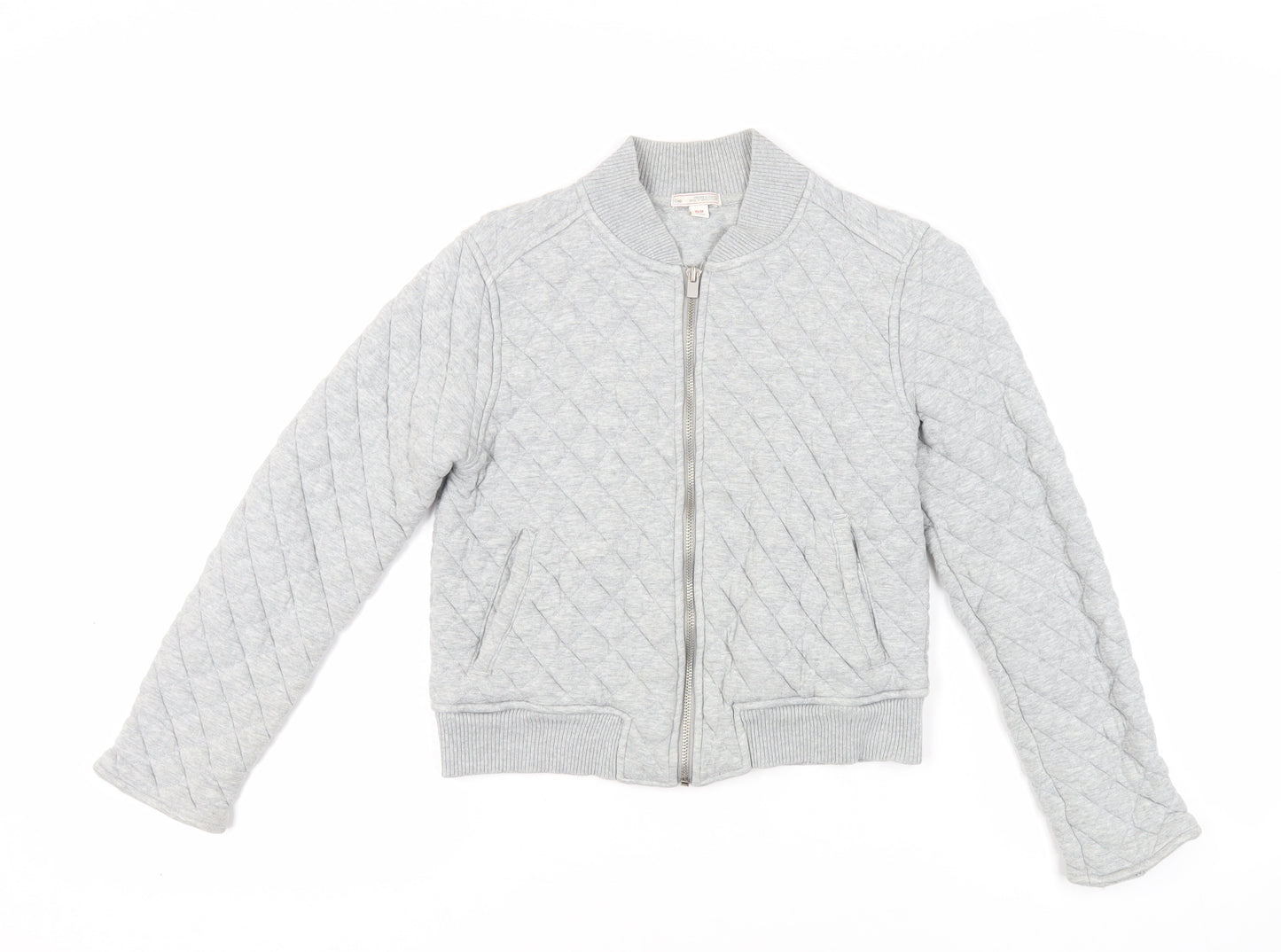 Gap Womens Grey Cotton Full Zip Sweatshirt Size XS Zip - Quilted