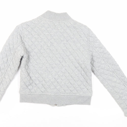 Gap Womens Grey Cotton Full Zip Sweatshirt Size XS Zip - Quilted