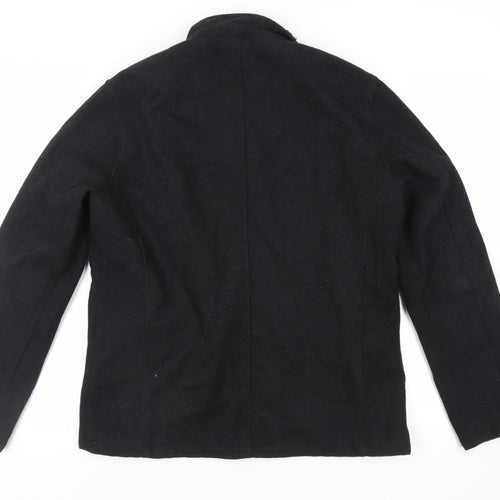 Peter Werth Mens Black Jacket Size L Button