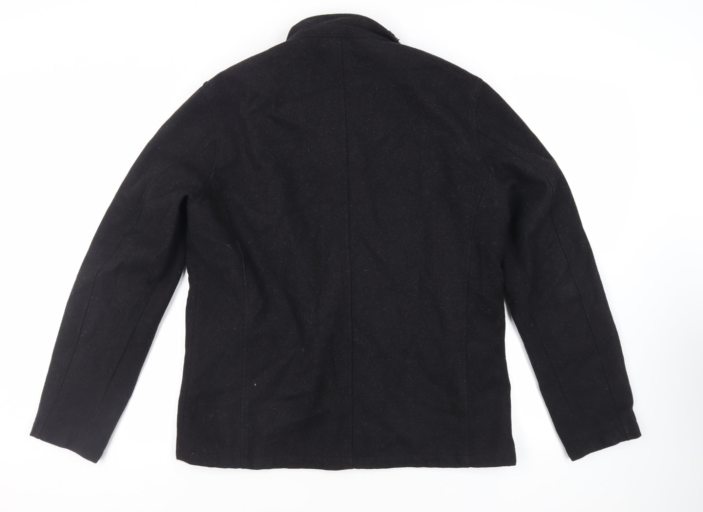 Peter Werth Mens Black Jacket Size L Button