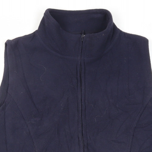 EWM Womens Blue Gilet Jacket Size S Zip