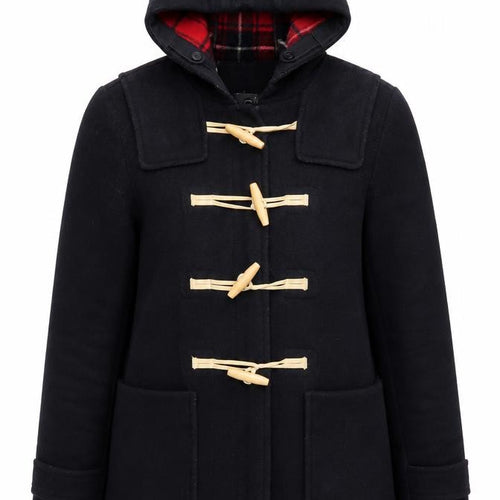 Gap Womens Black Pea Coat Coat Size S Zip - Duffle Coat Hooded