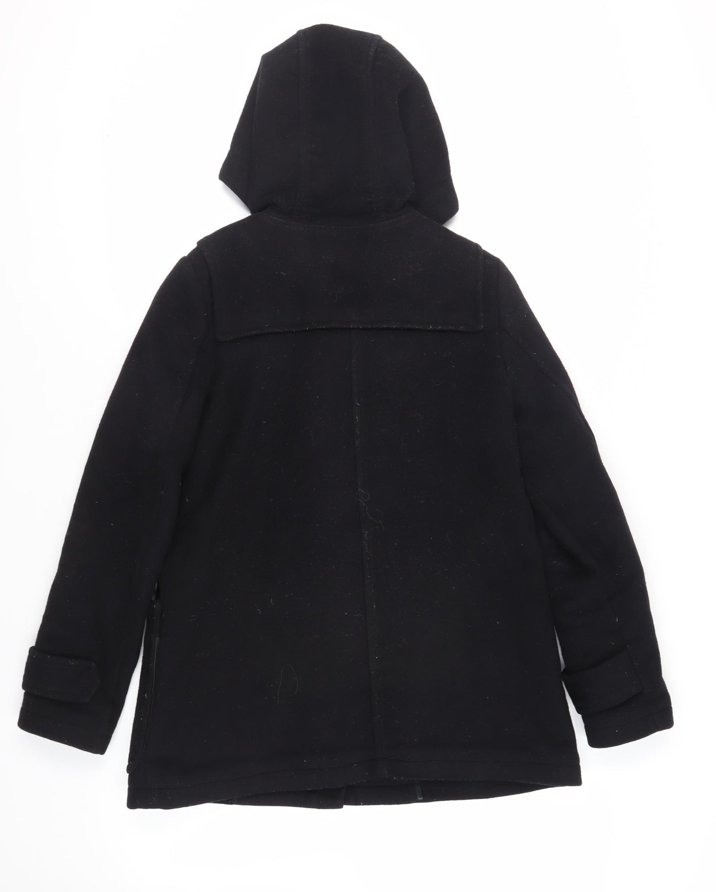 Gap Womens Black Pea Coat Coat Size S Zip - Duffle Coat Hooded