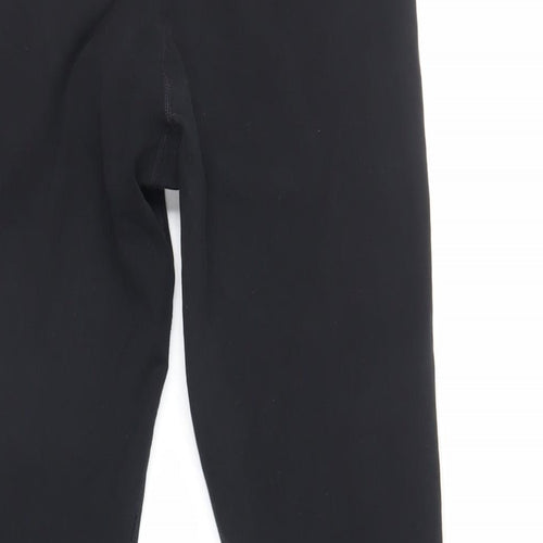 DKNY Womens Black Cotton Capri Leggings Size M L26 in - Logo