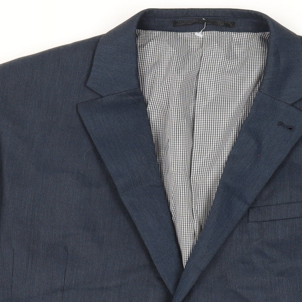 NEXT Mens Blue Polyester Jacket Suit Jacket Size 44 Regular