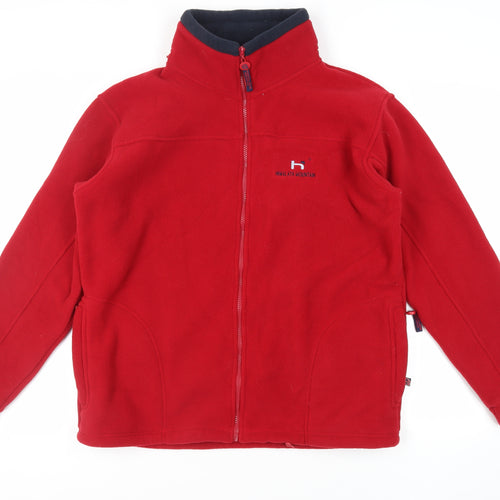Himalaya Mountain Mens Red Jacket Size L Zip - Logo Zipped Pockets
