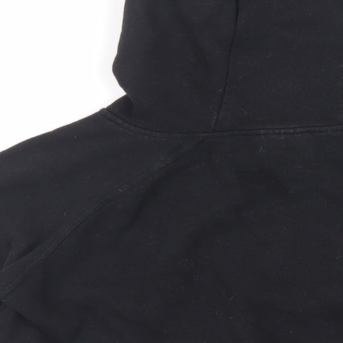 USA Pro Womens Black Cotton Pullover Hoodie Size 8 Pullover