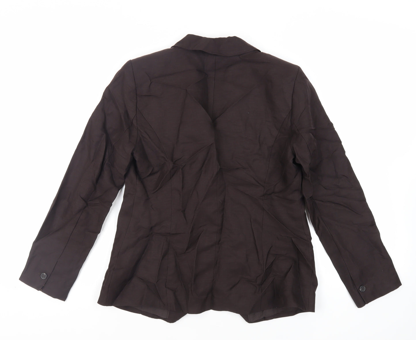 Mint Velvet Womens Brown Jacket Blazer Size 12 Button