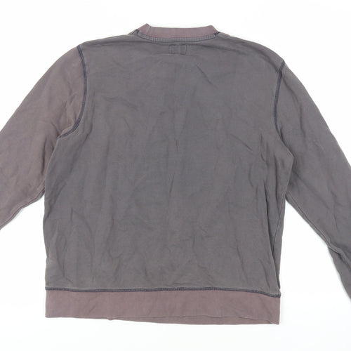 Wrangler Mens Purple Cotton Pullover Sweatshirt Size L - Logo