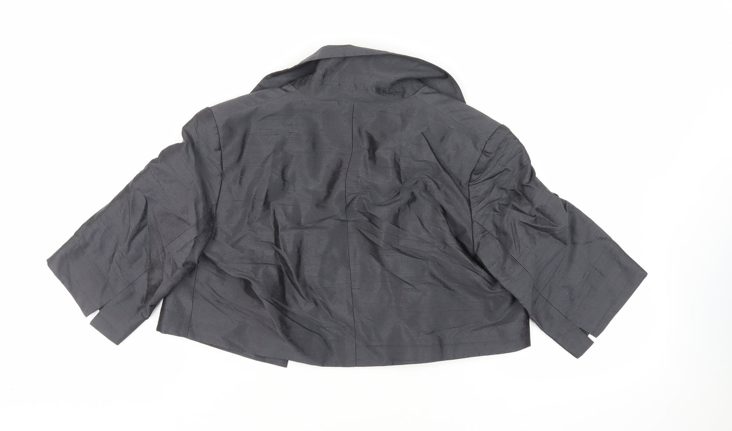 Gold Womens Grey Jacket Size 10 - Open