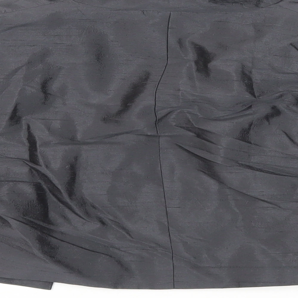 Gold Womens Grey Jacket Size 10 - Open