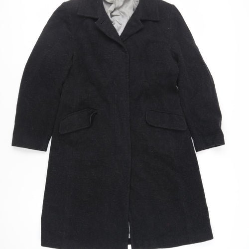 Autonomy Womens Grey Overcoat Coat Size 12 Button