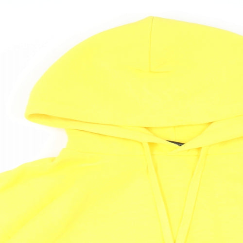 Street Fighter II Mens Yellow Cotton Pullover Hoodie Size L - Embroidered