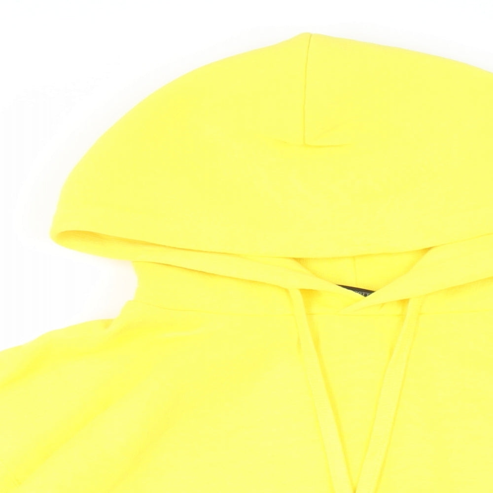 Street Fighter II Mens Yellow Cotton Pullover Hoodie Size L - Embroidered