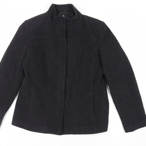 Debenhams Womens Black Jacket Size 14 Zip