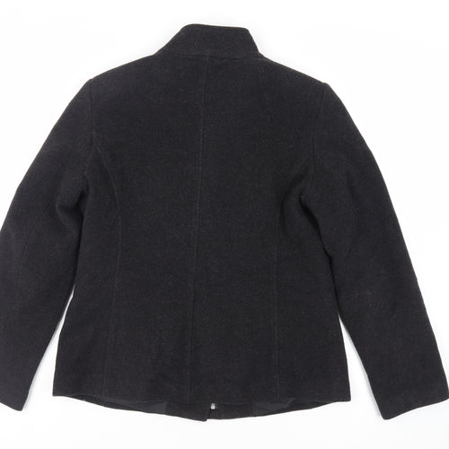 Debenhams Womens Black Jacket Size 14 Zip