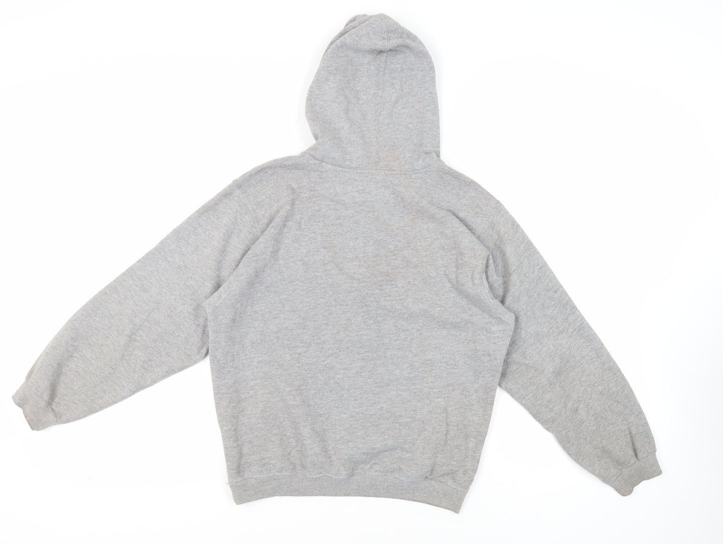 Nike Boys Grey Cotton Pullover Hoodie Size 10-11 Years Pullover - Logo Pockets