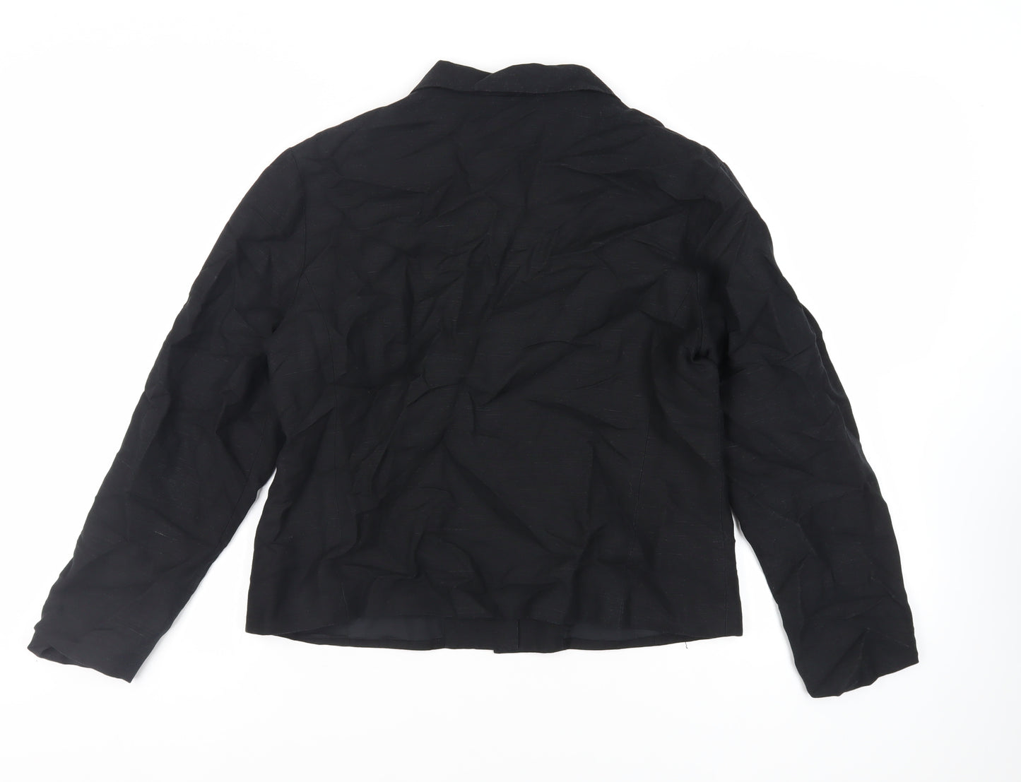 Offshoot Womens Black Jacket Blazer Size M Button - Lightweight