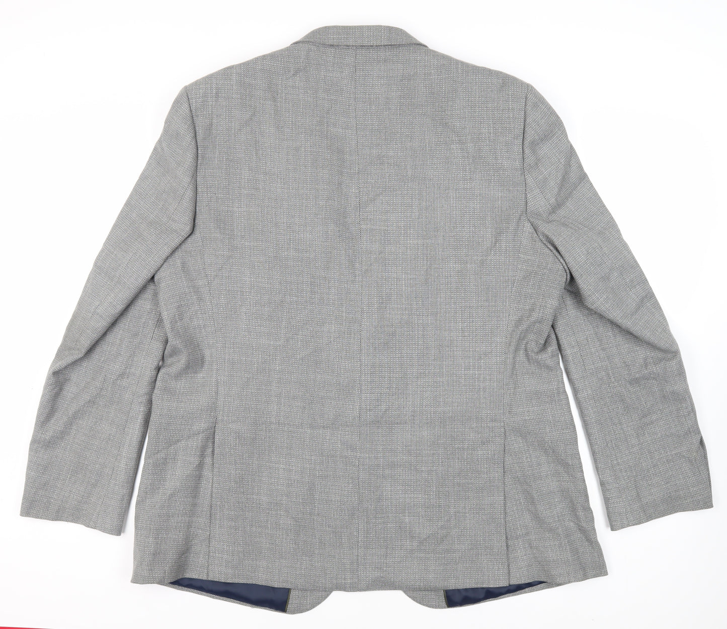 Marks and Spencer Mens Grey Polyester Jacket Suit Jacket Size 48 Regular